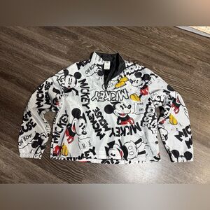Disney Asia Mickey Mouse Jacket All‎ Over Comic Print Windbreaker Pullover
